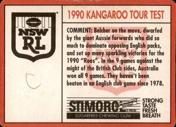 1991 Stimorol NRL #163 Kangaroo Tour Back
